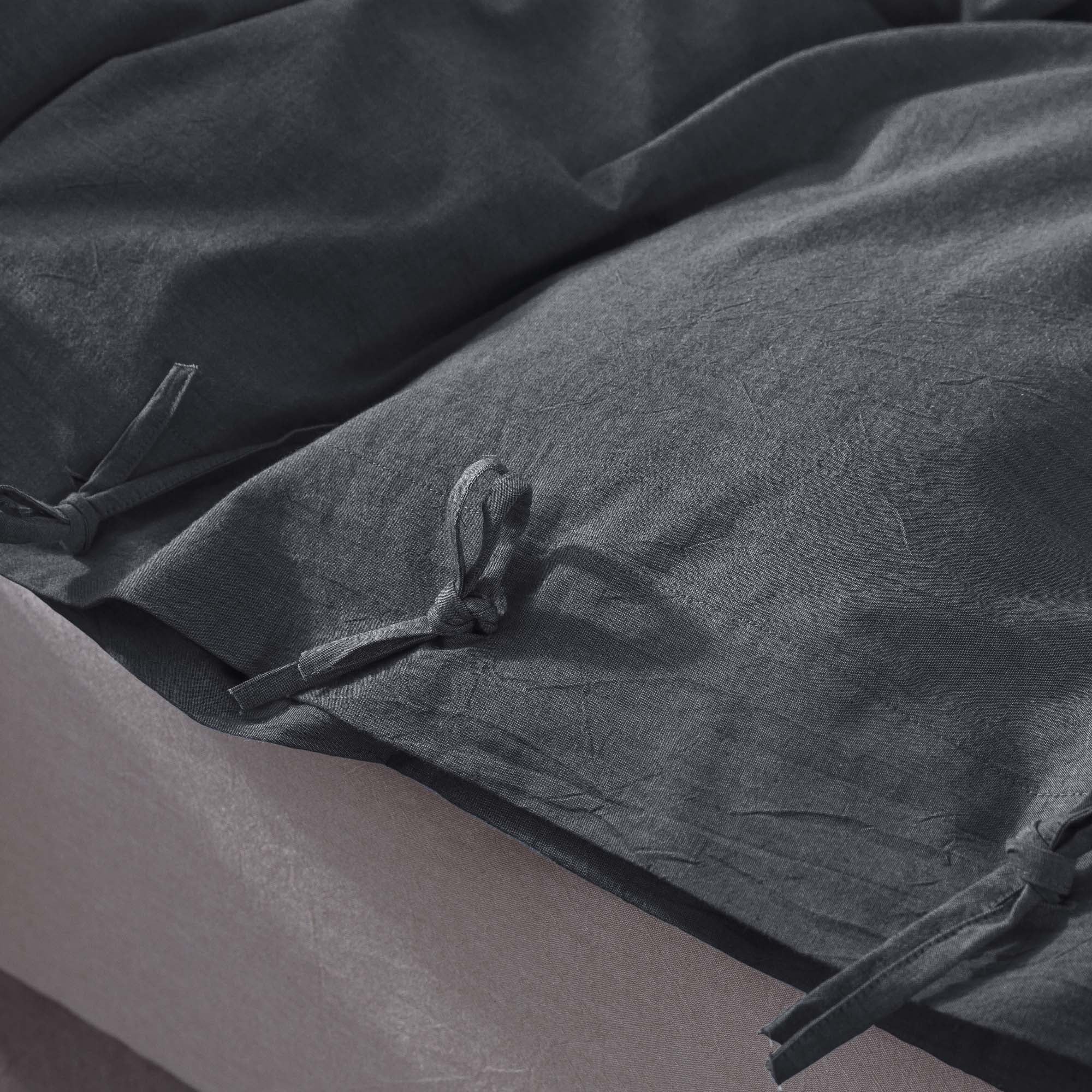 Mintorai 100% Cotton Summer All Season Ultra Soft Duvet Cover Set, Blue, Grey, Pink, White, Twin, Queen, King, Room Decor, Graduation Gifts