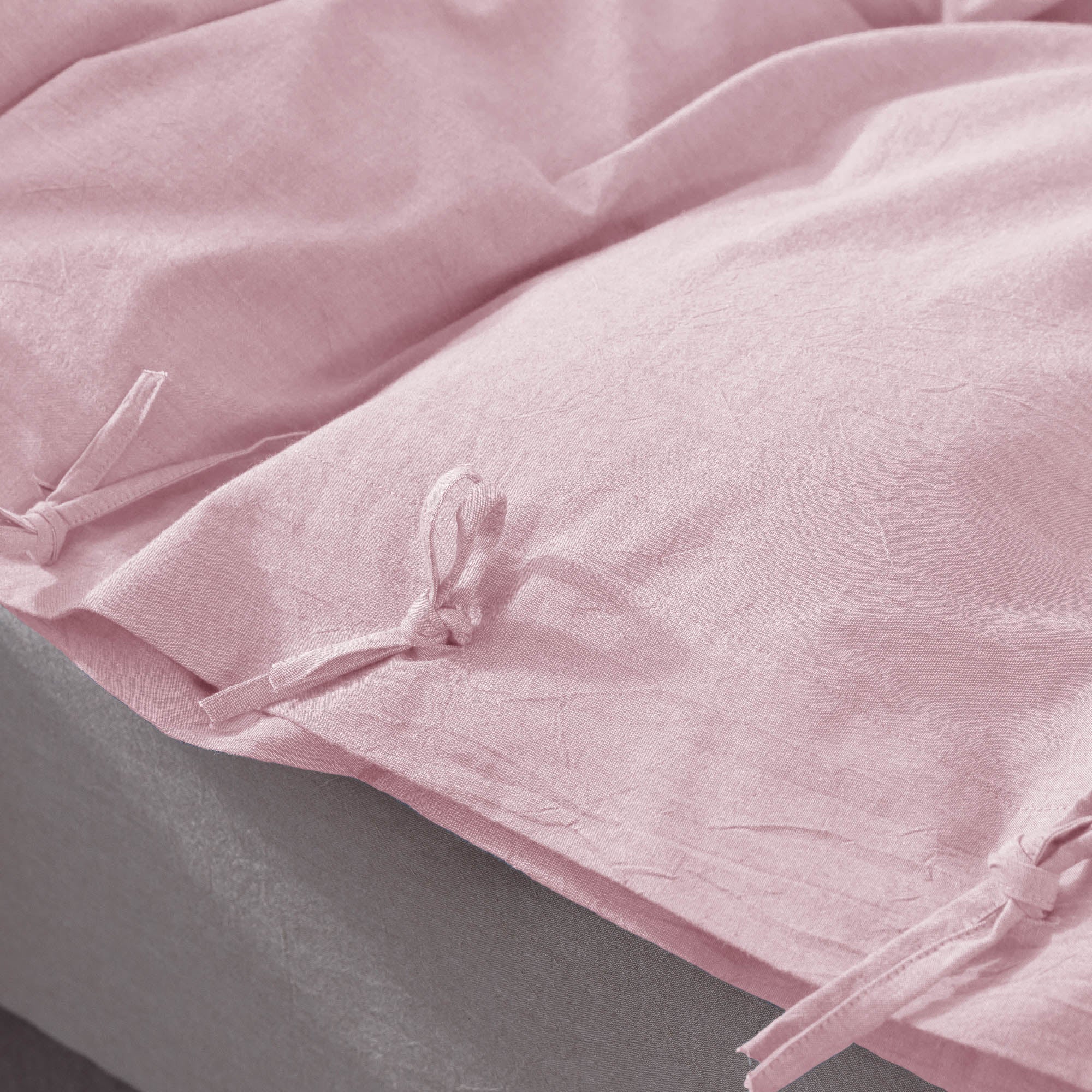 Mintorai All Season 100% Cotton Duvet Cover Set with Shams, Cream Pink, Twin, Queen, King, Room Decor, Graduation Gifts