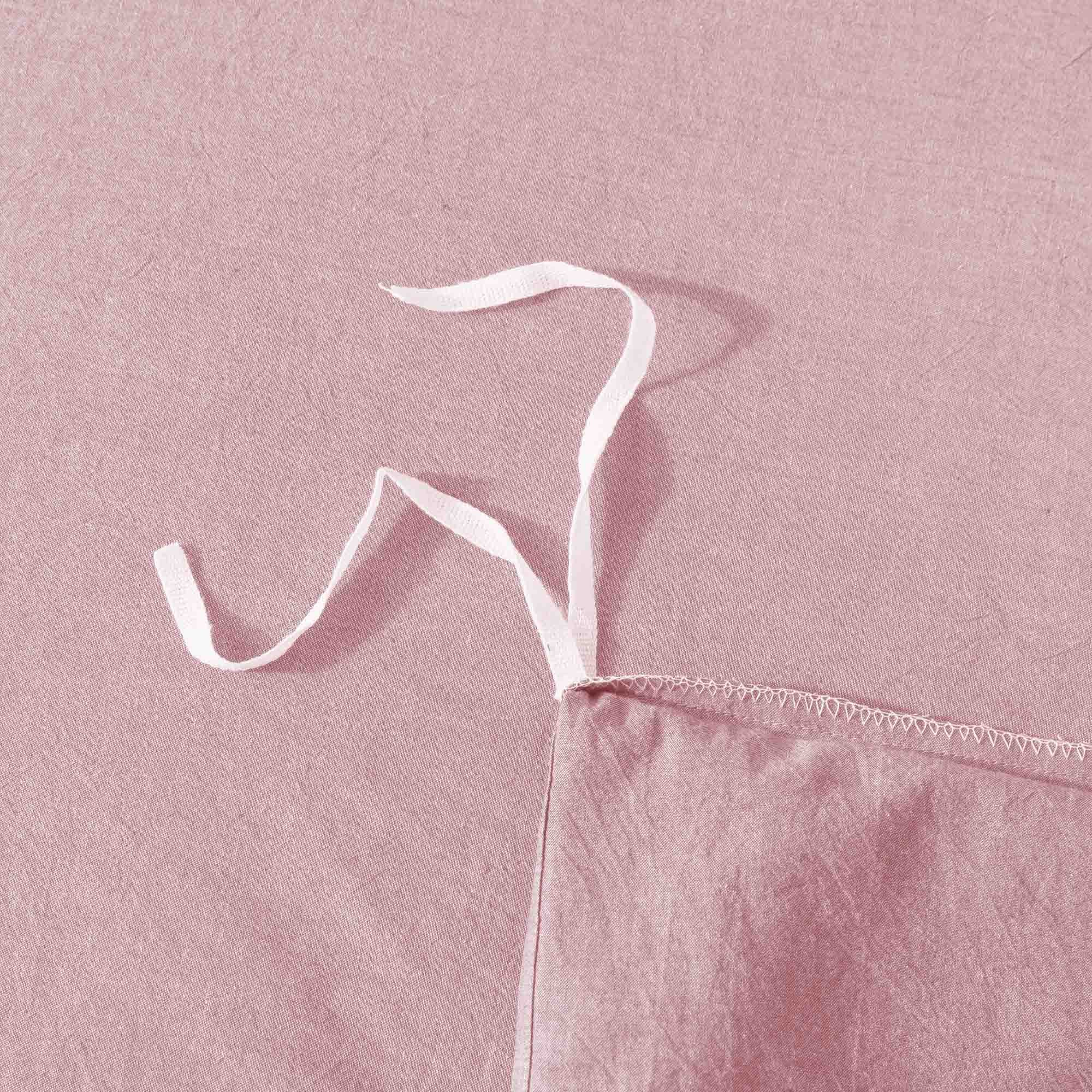 Mintorai All Season 100% Cotton Duvet Cover Set with Shams, Cream Pink, Twin, Queen, King, Room Decor, Graduation Gifts