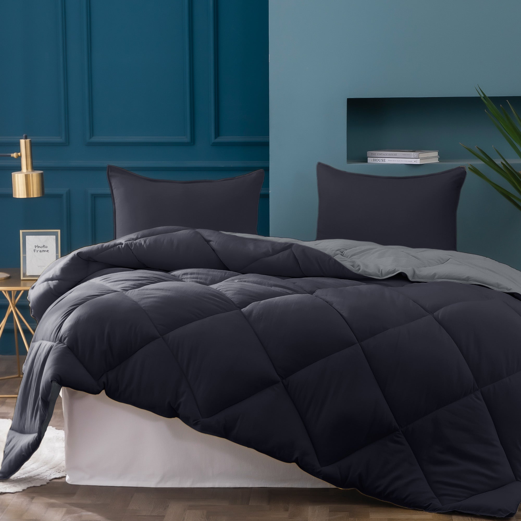 Mintorai Ultra Soft 2-Tone Reversible Comforter Set, Multi Colors, Room Decor, Graduation Gifts, Mom Gift