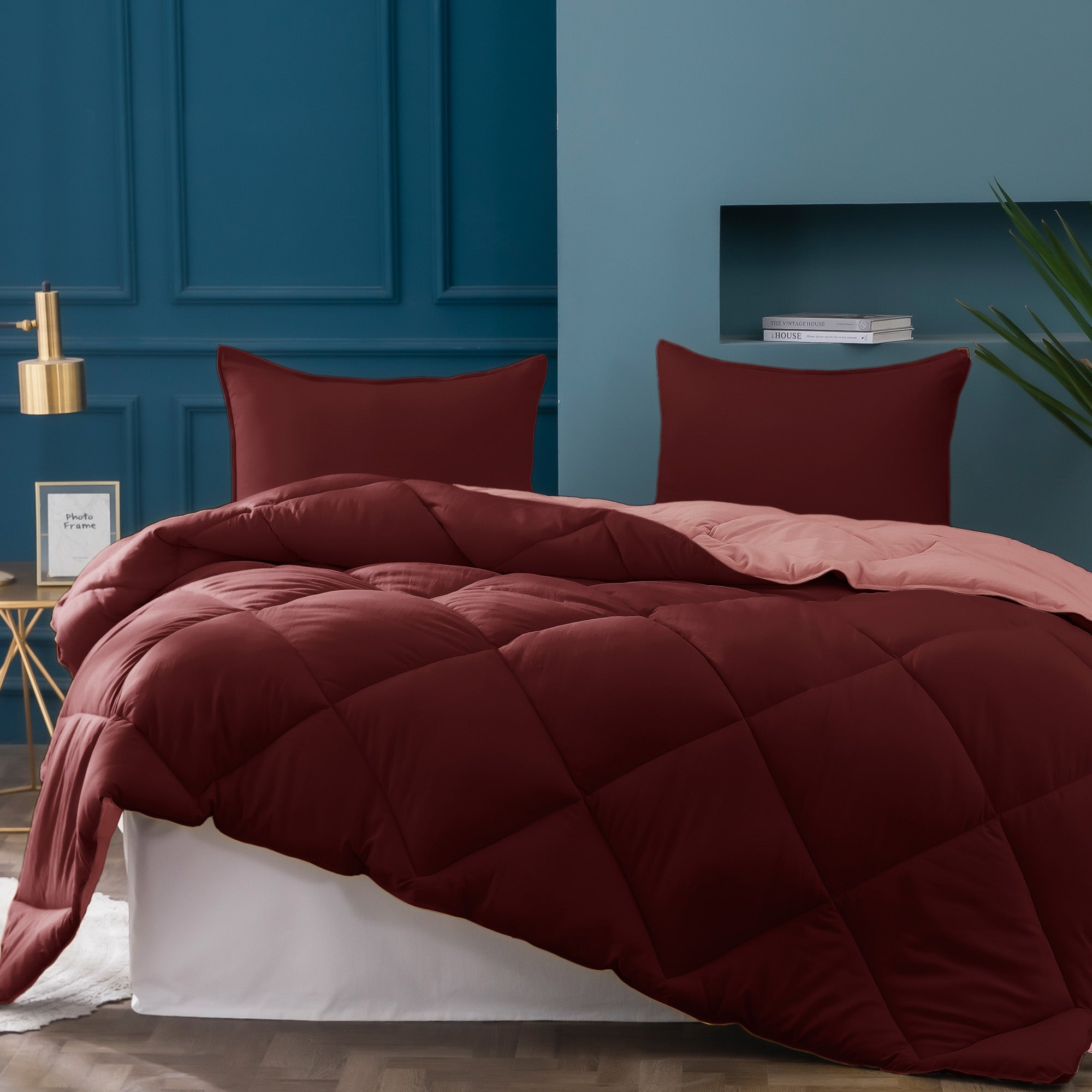 Mintorai Ultra Soft 2-Tone Reversible Comforter Set, Multi Colors, Room Decor, Graduation Gifts, Mom Gift