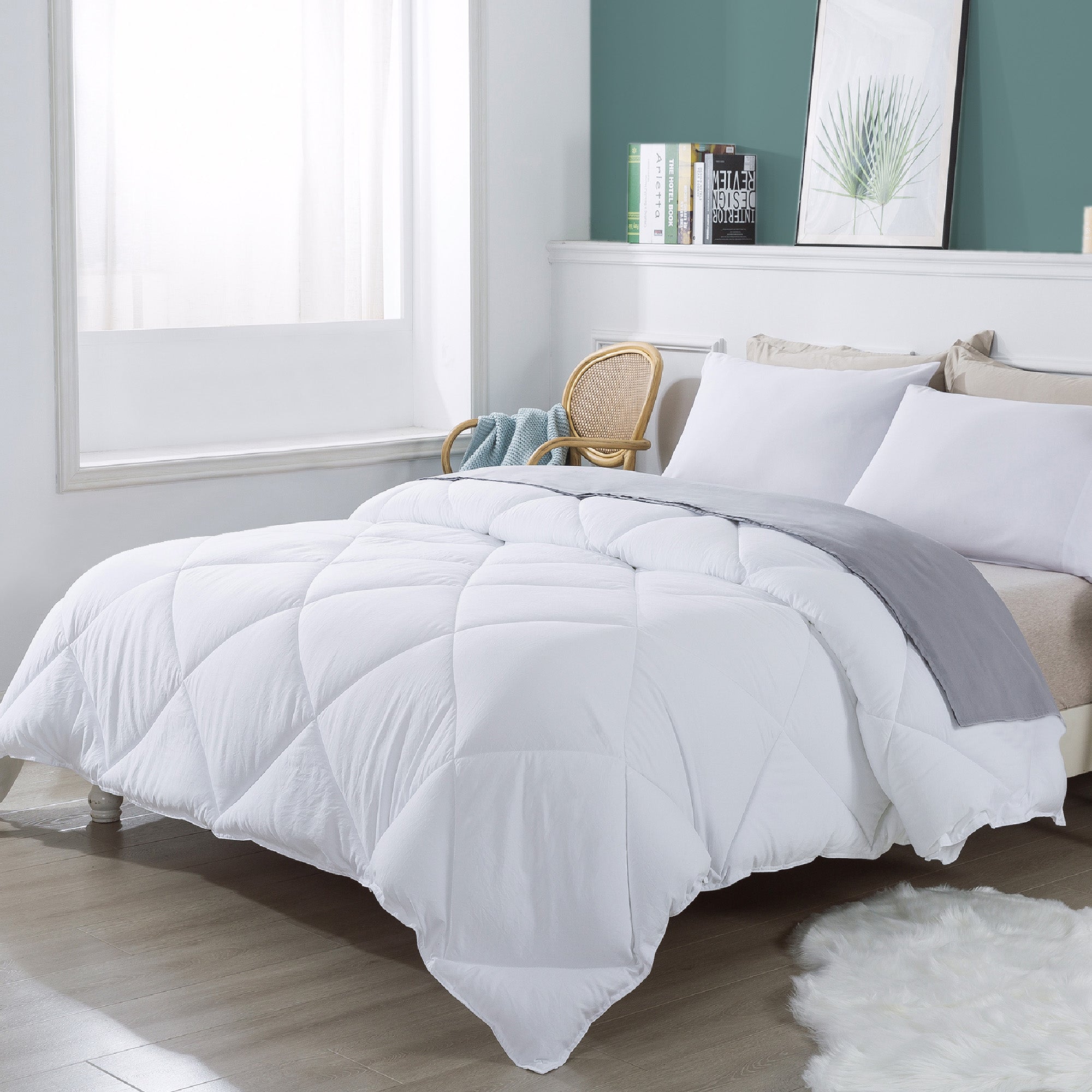 Mintorai Ultra Soft 2-Tone Reversible Comforter Set, Multi Colors, Room Decor, Graduation Gifts, Mom Gift