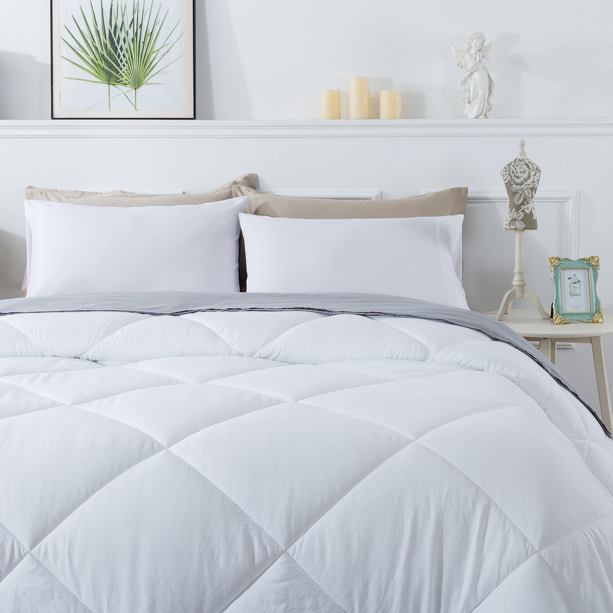 Mintorai Ultra Soft 2-Tone Reversible Comforter Set, Multi Colors, Room Decor, Graduation Gifts, Mom Gift