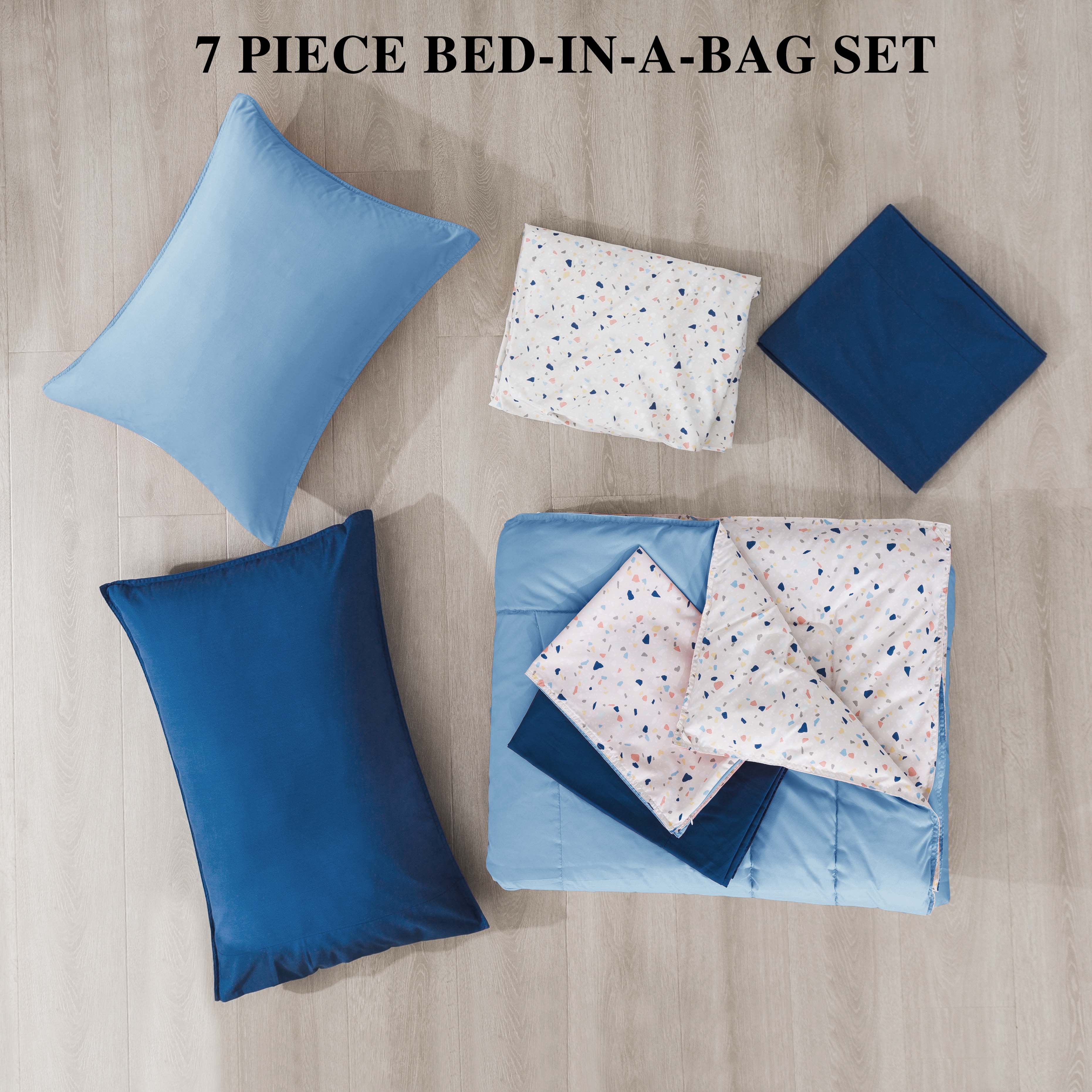 Mintorai Kids Reversible 5 and 7 Piece Ultra Soft Cozy Bed Comforter Sets, Room Decor