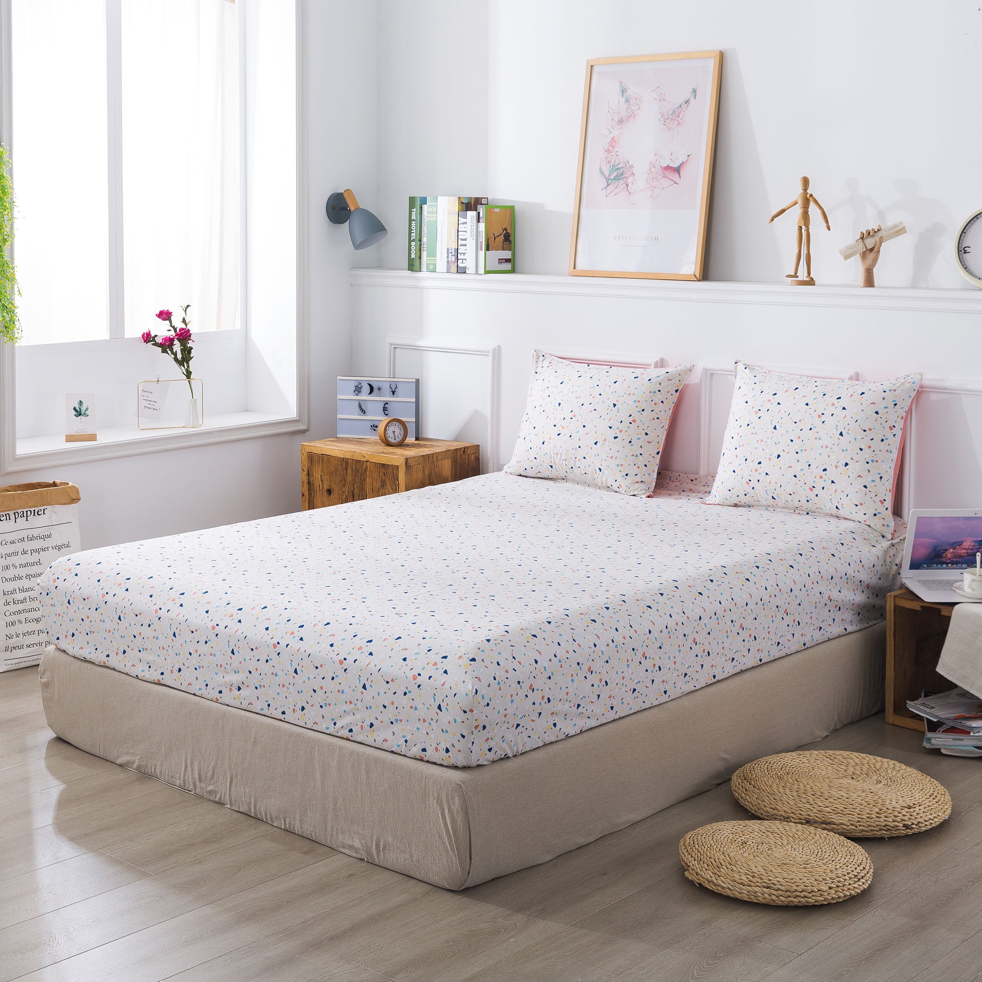 Mintorai Kids Reversible 5 and 7 Piece Ultra Soft Cozy Bed Comforter Sets, Room Decor