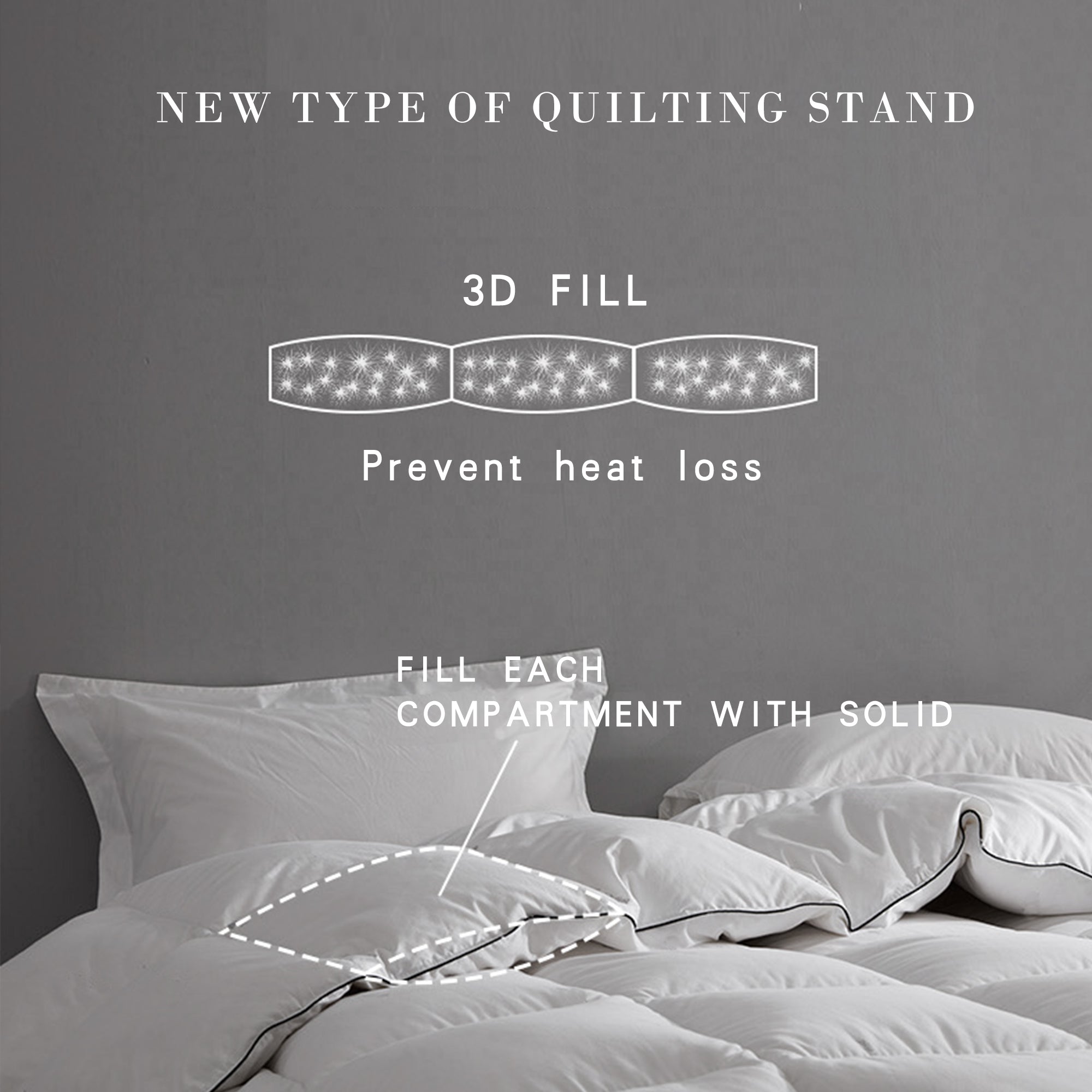 Mintorai Ultra Soft Blue Piped Edge Warm Winter Heavy Weights Down Comforter, White