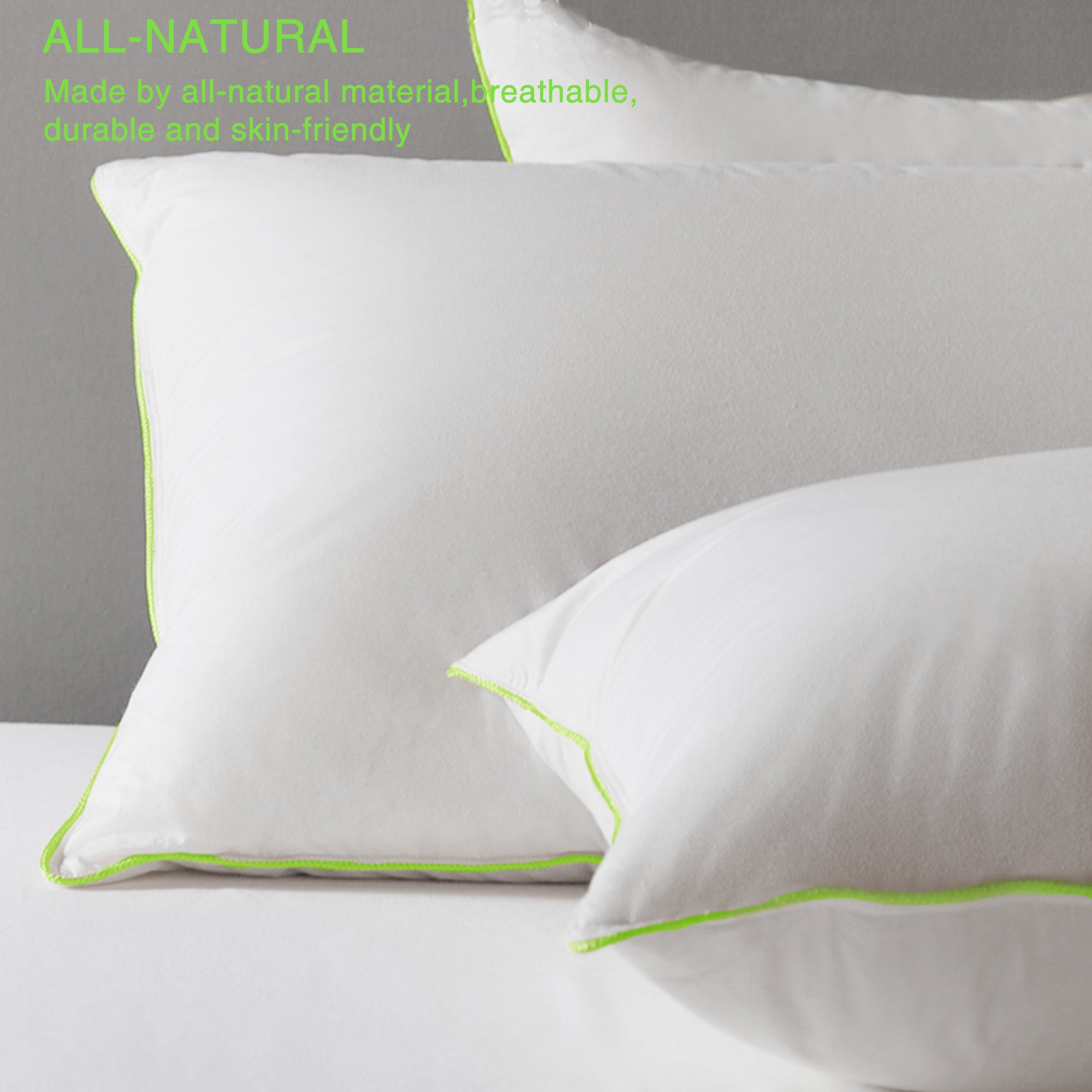 100% Cotton Pillows Set of 2