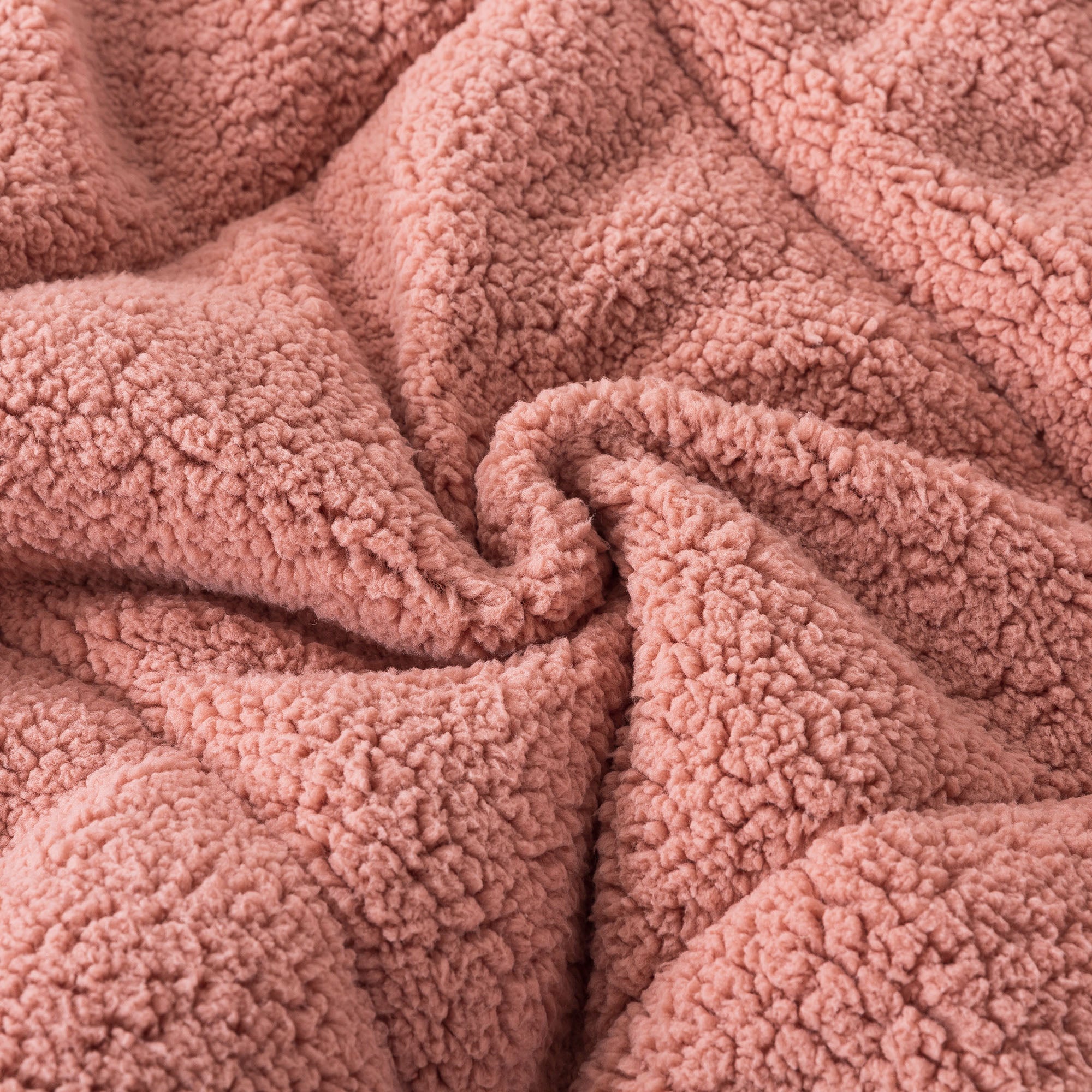 soft sherpa comforter warm Mintorai ugg fluffy plush pink bedding