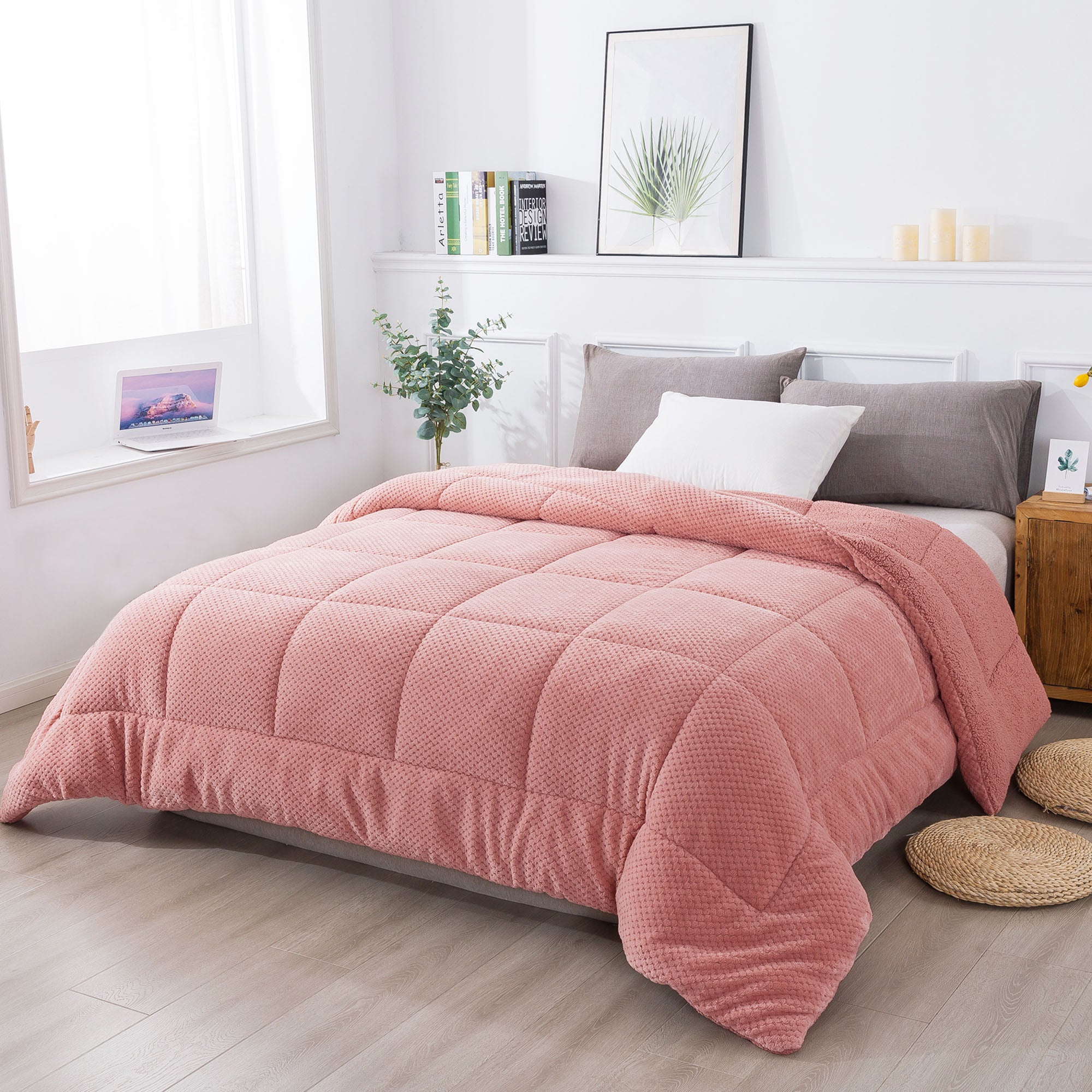 soft sherpa comforter warm Mintorai ugg fluffy plush