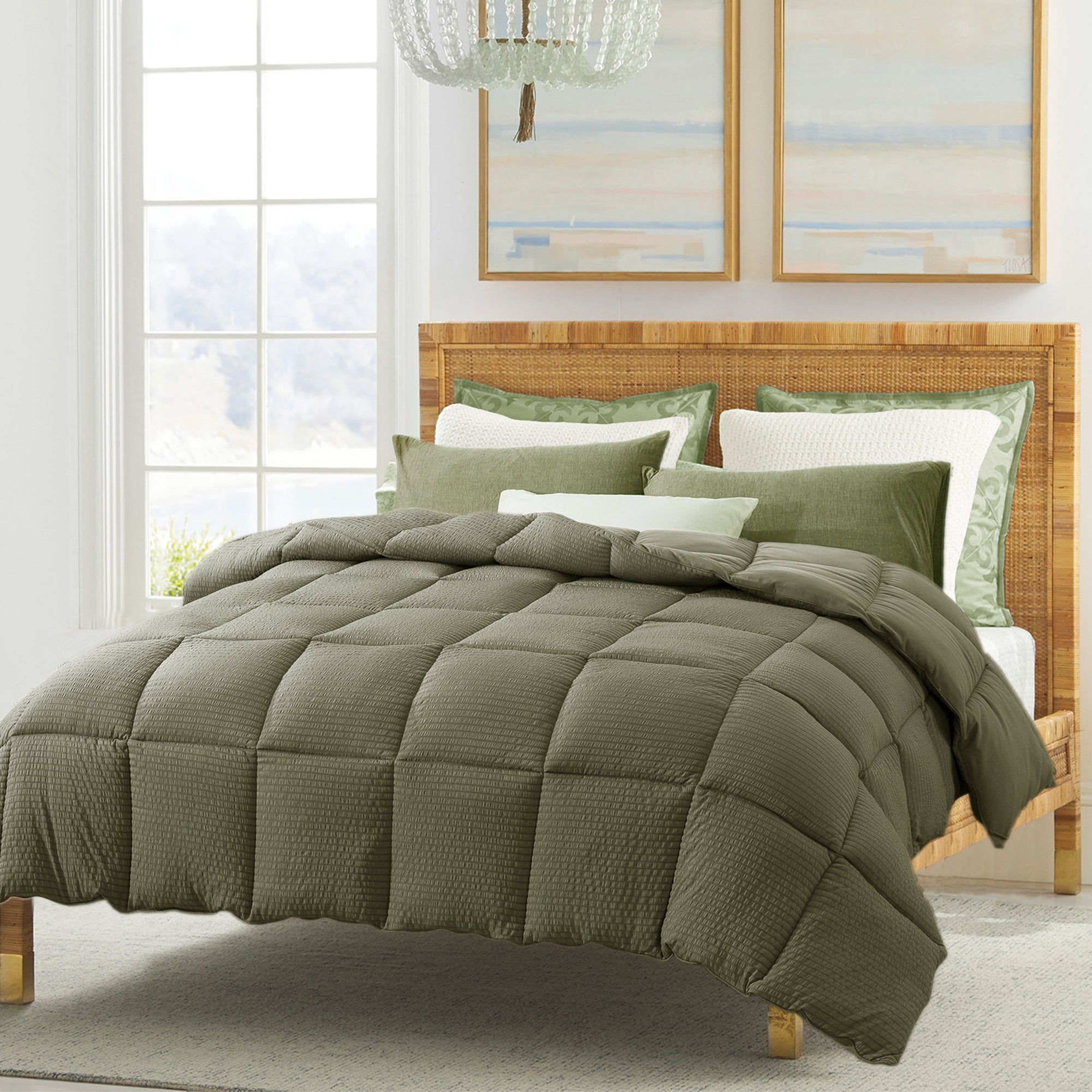 Mintorai Ultra Soft All Season Down Alternative Reversible Comforter, Twin, Queen, King, Room Decor, Graduation Gifts