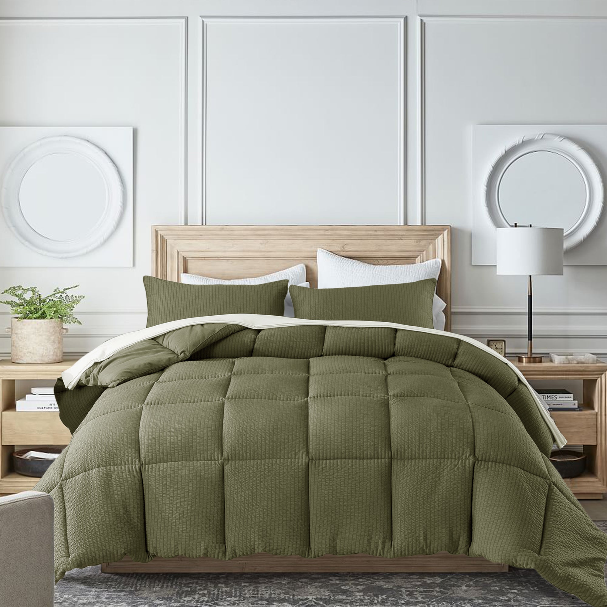 Mintorai Ultra Soft All Season Down Alternative Reversible Comforter, Twin, Queen, King, Room Decor, Graduation Gifts