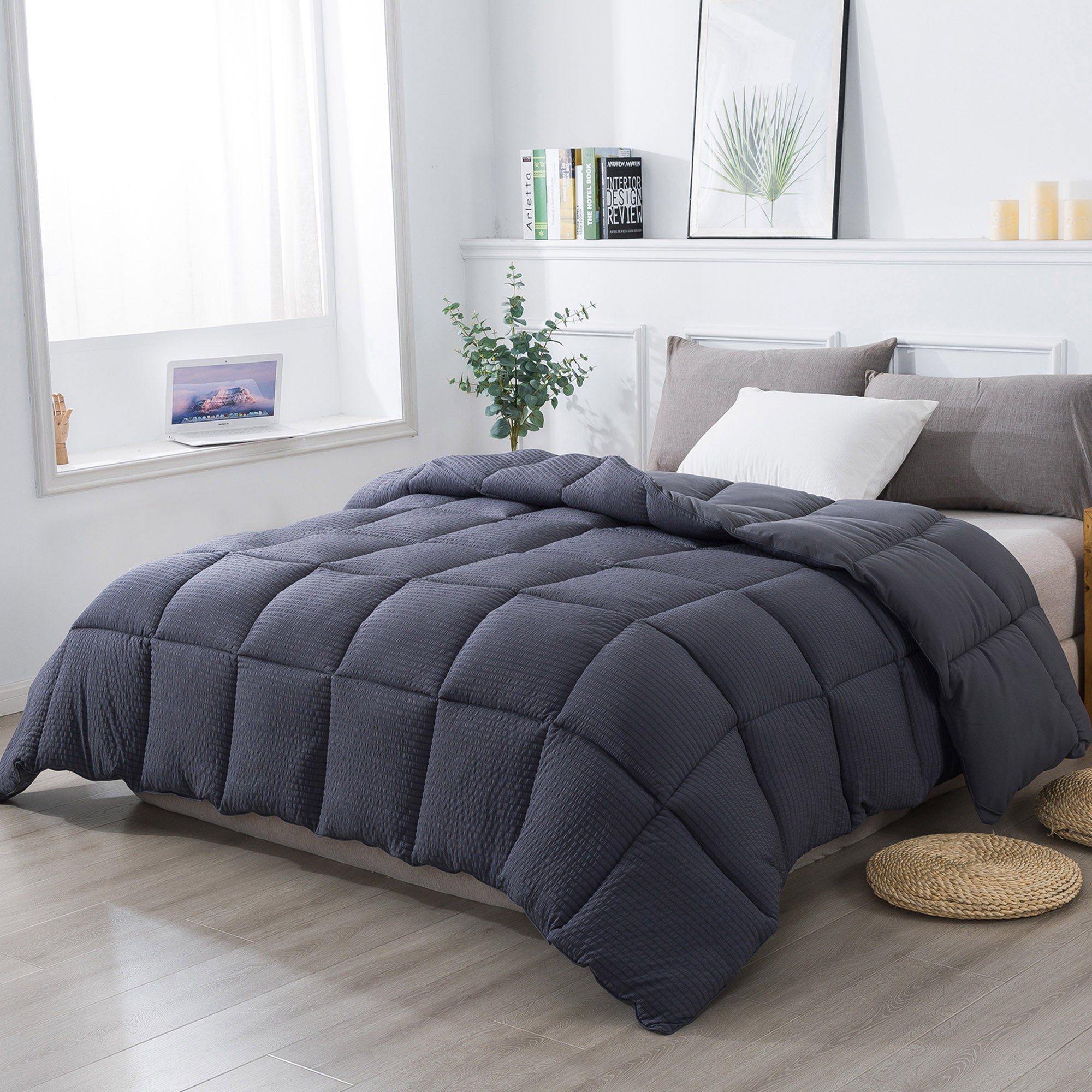 Mintorai Ultra Soft All Season Down Alternative Reversible Comforter, Twin, Queen, King, Room Decor, Graduation Gifts