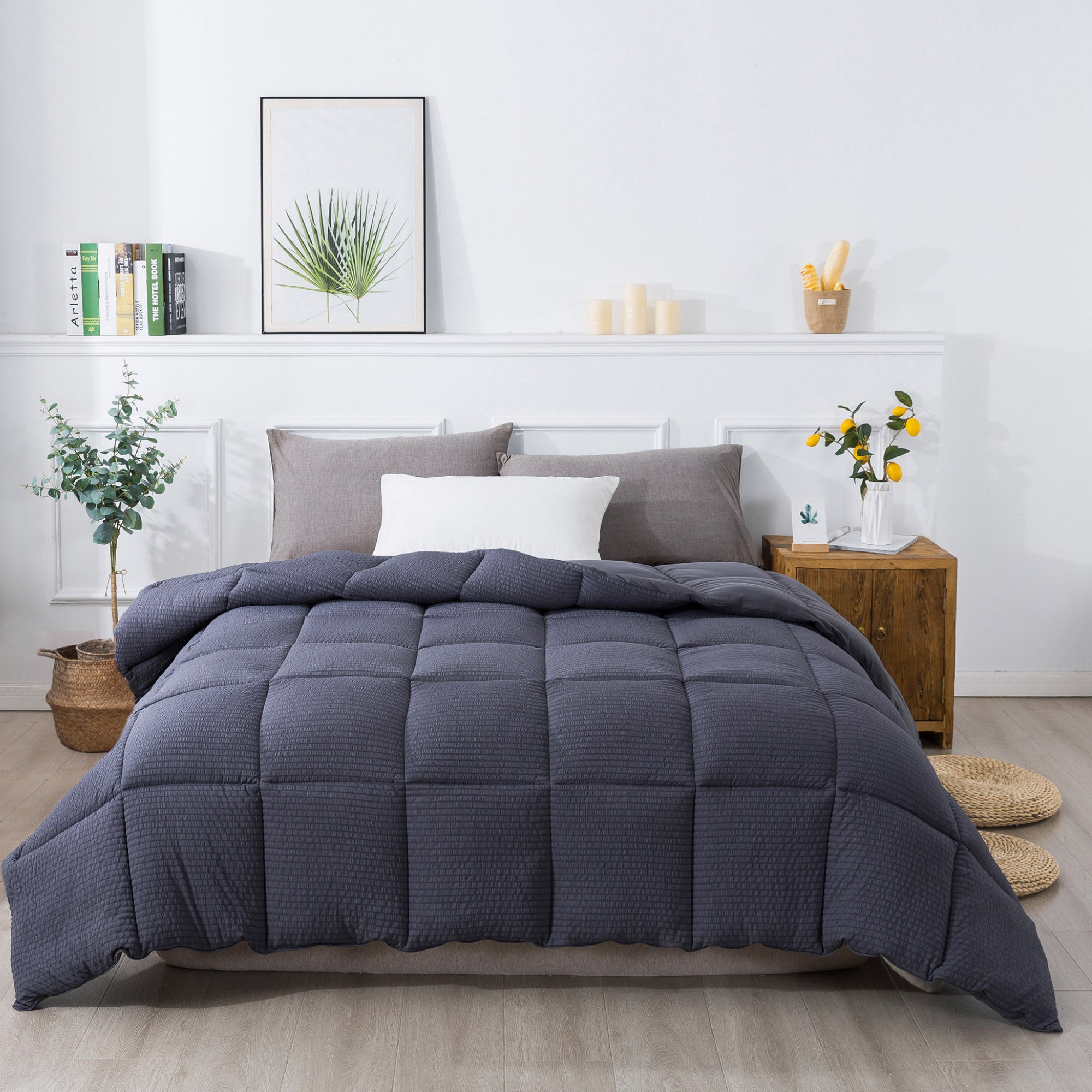 Mintorai Ultra Soft All Season Down Alternative Reversible Comforter, Twin, Queen, King, Room Decor, Graduation Gifts
