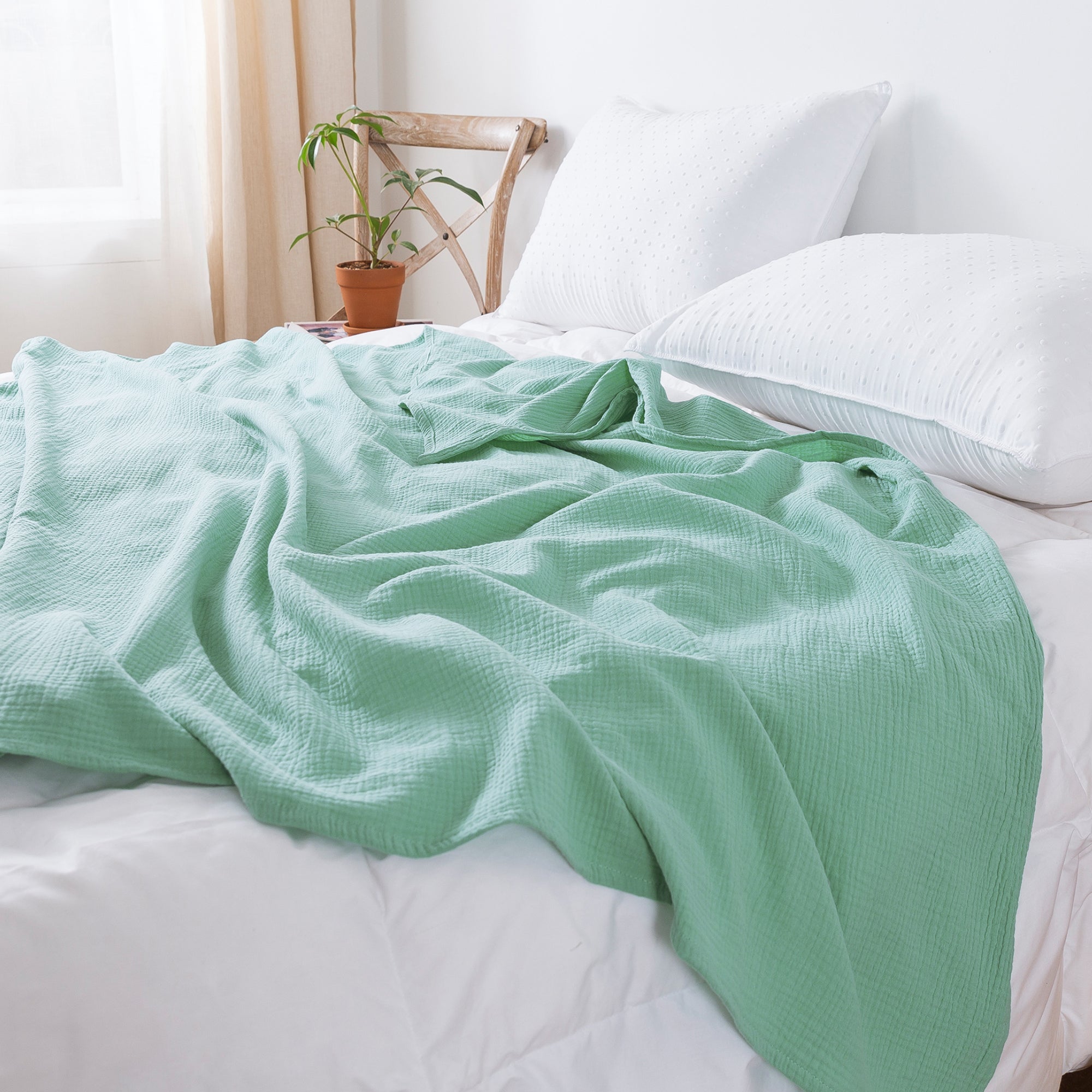 Mintorai 100% Cotton Throw Blankets